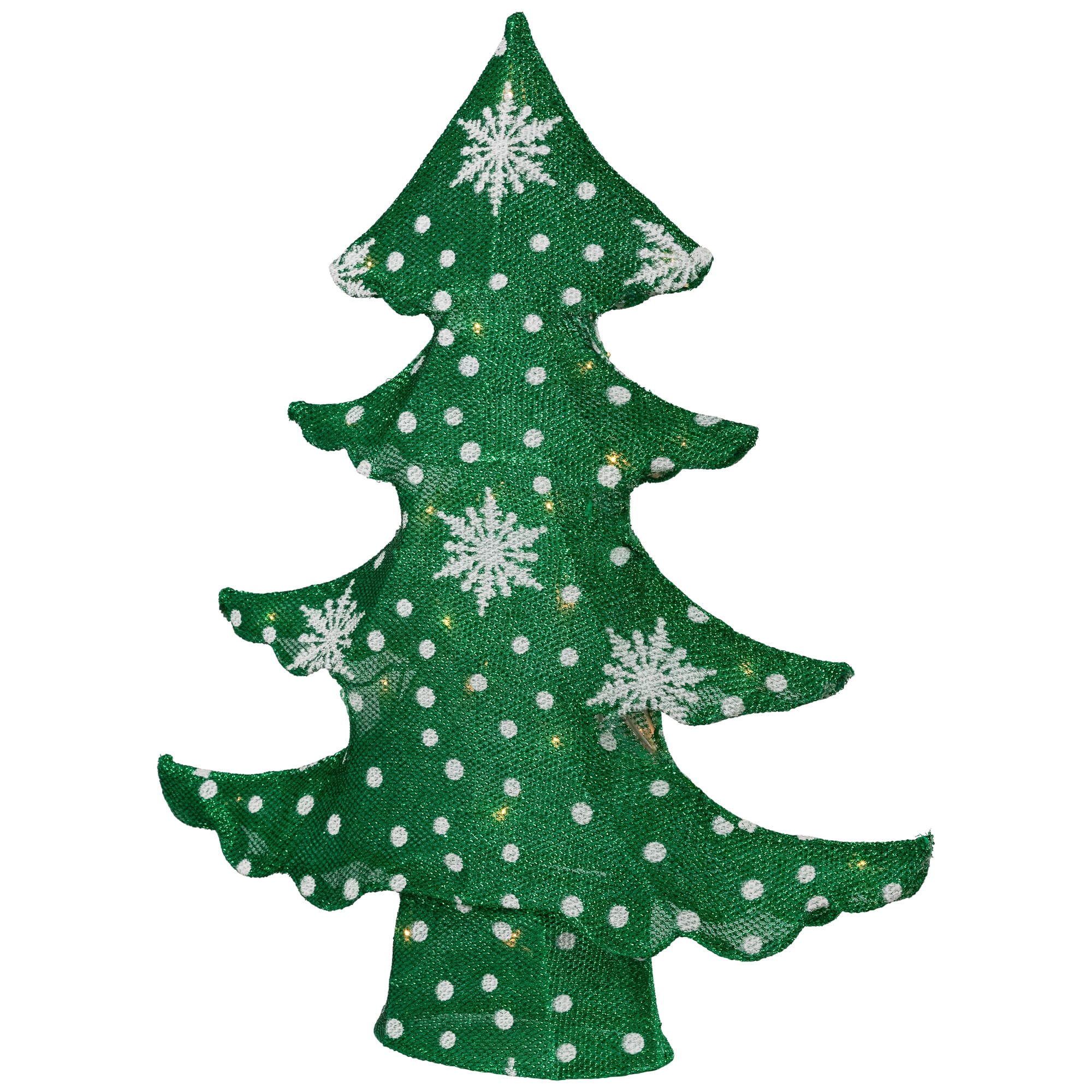20" 3D Artificial Christmas Tree, Clear Lights